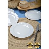 6'lı Zümrüt 18 cm Porselen Pasta ve Tatlı Tabağı Seti - Zarif ve Modern Tasarım ZMT06PT01Y0100000