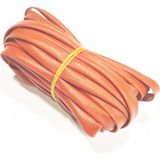 6mm H Class Cam Elyaf Örgü Silikon İzoleli Makaron 5 Metre, Çalışma -60/+250 Derece