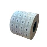 6No Yapışkanlı Sticker Etiket Beden Etiketi (5000 Adet)