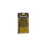 6Pcs Mini Çelik Eğe Seti Düz - Yuvarlak - Yarı Dairesel - Kare - Üçgen Go-53-Vice