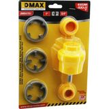 6pcs Plastik Su Borusu Dış Diş Açma Matkap Ucu 1 - 1/2 - 3/4 (3791)