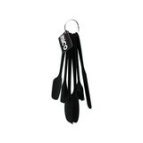 6Pcs Silikon - Siyah Mutfak Seti 2 Kaşık - 3 Spatula - Yumurta Fırça Metal Asma Halkalı Go53/01635