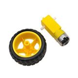 6v 250 Rpm Sarı Motor Ve Tekerlek Seti