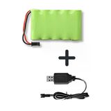 6v Oyuncak Pil 1000mah Ve Usb Şarj Aleti oyuncaklar için şarj arabalar tankları robotlar tekneler