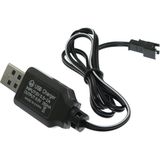 6V Piller Için Oyuncak Araba Batarya Şarj Cihazı USB - Siyah