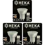6W (50W) 3000K Sarı Işık GU10 Duylu Dim Edilebilir LED Spot Ampul, 3 Adet - Altın