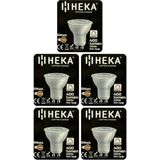 6W (50W) 3000K Sarı Işık GU10 Duylu Dim Edilebilir LED Spot Ampul, 5 Adet - Altın