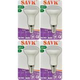 6W LED R50 Ampul, E14 Duylu, Beyaz Işık (6500K), 4 Adet - Standart