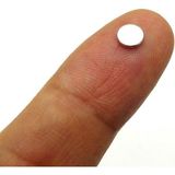 6x1 mm (Çap 6mm x Kalınlık 1mm) Yuvarlak Güçlü Disk Neodyum Mıknatıs Adet Seçenekli - 15 Adet - Gümüş