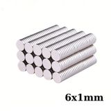 6x1mm Neodyum Güçlü Mıknatıs - Neodim Magnet