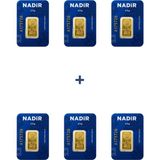 6X2.5 gr 24 Ayar Külçe Altın