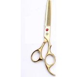 7.0 Inch 17 cm Berber Kuaför Inceltme Ara Makası Gold