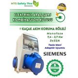 7.4 Kw 3/32a Siemens Tip A Kaçak Akım Roleli Tesla Blue Mavi Adaptör Uyumlu Halojen Free Yanmaz Taşınabilir Elektrikli Araç Şarj Cihazı İçin Kombinasyon Kutusu 7kw -3.5 Kw 7.4kw 7,4 KW