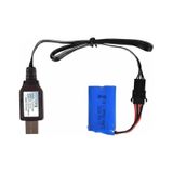 7.4v 4 Pin Lityum Pil Usb Şarj Kablosu Jst Sm-4p Soket Lipo Batarya Araba Oyuncak Rc Quadcopter Dron