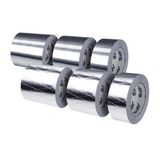 7.5 Cm 30 Micron 40 Metre AFS Düz Alutape Alüminyum Folyo Bant Isıtma Soğutma İklimlendirme İzolasyon Uygulama AGMair Agm Havalandırma