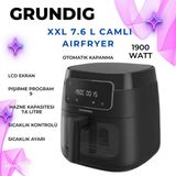 7.6 L Camlı Airfryer Siyah, Geniş ve Şık Ev Için Ideal Seçim - Ahşap