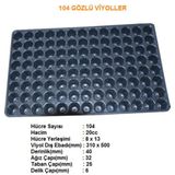 7 Adet 104 Lük Viyol Fide Çimlendirme Viyolü + Tohum