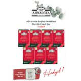 7 Adet 40'Lı Klasik English Breakfast Demlik Poşet Çay 80 G Ve Rakun Kupa Hediye