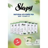 7 AL 6 ÖDE Sleepy Natural Gece Hassas Hijyenik Ped 18 Adet ve 50 li Doğal Islak Mendil