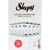7 AL 6 ÖDE Sleepy Natural Ultra Hassas Hijyenik Ped Uzun 20 Adet ve Disk Pamuk