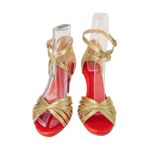 7 bantlı yeni model salsa baçata latin dansları 6 cm kadeh topuklu dans ve salon ayakkabısı ROSE (EU Ayakkabı Beden Sistemi, Yetişkin, Sayısal, Orta, 37)