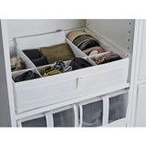 7 Bölmeli Dolap Içi Düzenleme Kutusu 44 x 34 x 11 cm Ikea Bölmeli Kutu Düzenleyici Beyaz Renk Dolap Içi Organizer