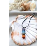 7 Çakra Çivi Doğal Taş Kolye Yoga Meditasyon Reiki Kadın Kız Erkek Gerdanlık