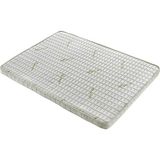 7 cm Aloevera 80X200 Visco Katmanlı Lastikli Uyku Pedi Yatak Şiltesi Lüx Ortopedik Yatak Pedi - Beyaz - 80 x 200 cm
