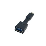 7 Cm Usb Type-C Erkek - Usb 3.0 Dişi Otg Adaptör Kablosu, Yüksek Hızlı Veri Aktarım Ve Otg Dönüştürücü
