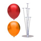 7 Çubuklu Balon Standı + 100 adet balon ( Turuncu, Kırmızı )
