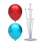 7 Çubuklu Balon Standı + 40 adet balon ( Kırmızı, Açık Mavi )