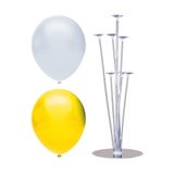 7 Çubuklu Balon Standı + 40 adet balon ( Sarı - Beyaz )