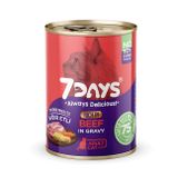 7 Days Taze Sığır Etli 20x415 gr Yetişkin Kedi Konservesi