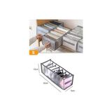7 Gözlü Kulplu Çekmece Içi Düzenleyici Organizer - Small 32X11X12 cm - Gri - 1 Parça - 30 x 10