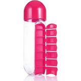 7 Günlük Hap Kutusu Organizatörü, Su Şişesi Haftalık Dağıtıcılar Hatırlatıcıları, 20 Oz (Pembe) (Yurt Dışından) - Beyaz