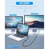 7-in-1 USB C Çoklayıcı, HDMI, SD/TF Kart, USB 3.0/2.0 Bağlantı Noktaları, 100W PD Şarj, Gümüş (TCB-ZR36)
