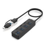 7 in 1 USB Type-C USB 3.0 Type-c 5 Gbps Çevirici Adaptör Çok Portlu Çoklayıcı USB 1 Metre Kablo