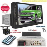 7 Inc Dokunmatik Double Teyp + 4 Led Gece Gorus Geri Vites Ikisi Bir Arada
