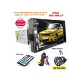 7 Inç Ekran Double Teyp (Şahın Tofaş Model) + 8 LED Gece Görüş Kamera (4X65 Watt Bluetooth Mirrorlink)