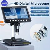 7 Inç Hd Dijital Şarjlı Büyüteç Mikroskop (Hafıza Kart Girişli - LED Aydınlatma)