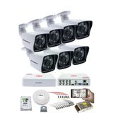 7 Kameralı Güvenlik Kamerası Seti - 5Mp Sony Seculensli 1080P Full Hd Ahd, 6 Atom Led, Gece Görüşlü, Ip66 Su Geçirmez, V1