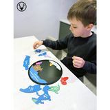 7 Kıta Çocuk Gelişimi Puzzle Yapboz Bulmaca Dünya Haritası Zeka Gelişimi
