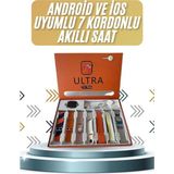 7 Kordonlu Akıllı Saat Plastik Kordon Hasır Kordon Çelik Kordon - 35 - 48 mm - 1 - 01P-Pembe