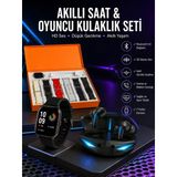 7 Kordonlu Akıllı Saat Ve Oyuncu Kulaklığı Anc Özelliği Kulak İçi Mikrofonlu Sesli Görüşme - Lisinya