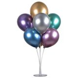 7 li Balon Demeti Karışık Krom Balon