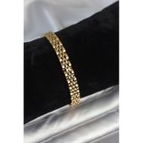 7 Mm Kalınlıkta Gold Renkli Erkek Bileklik - Ebj251201w38554