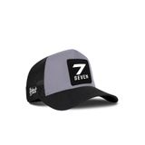 7 Numara Logolu Siyah-Gri Trucker Şapka