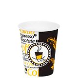 7 Oz Desenli Kalın Karton Bardak, 180 ml Kağıt Bardak Çay ve Kahve için 100 Adet (180, Mililitre)