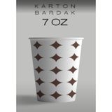 7 Oz Kullan At 200 Adet Karton Bardak