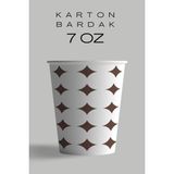 7 Oz Kullan-At Karton Bardak, 200 Adet, Sızdırmaz, Beyaz, Dayanıklı, Pratik Paket - Seçenek 1